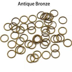 Hobby Sieraden maken| 50 stuks | Brons |6 mm| Jumping Ring. | Oogjes | Ringetjes | RVS | sluiting